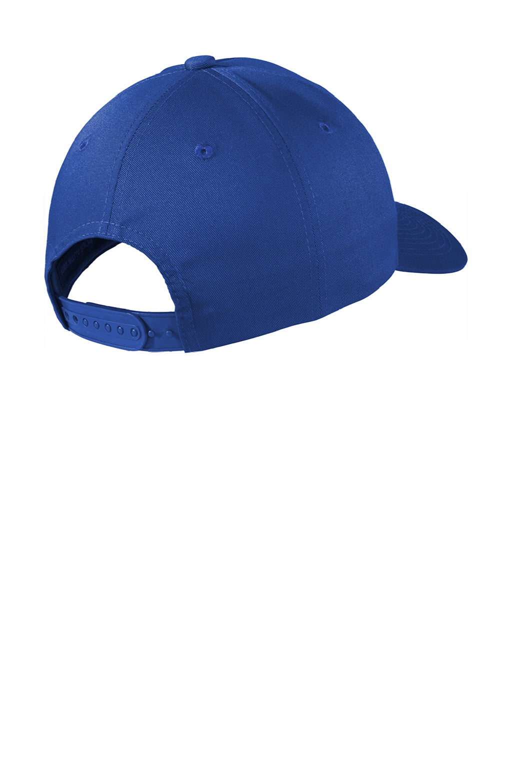 Port Authority Hats C801 Mens Fine Twill Snapback Hat Royal Blue Flat Back