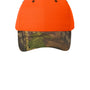 Port Authority Hats Mens Adjustable Hat - Orange Blaze/Mossy Oak Camo