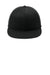 Port Authority Hats C808 Mens Stretch Fit Hat Black Flat Front