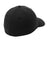 Port Authority Hats C809 Mens Stretch Fit Hat Black Flat Back
