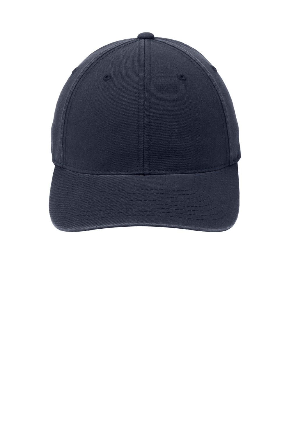 Port Authority Hats C809 Mens Stretch Fit Hat Navy Blue Flat Front