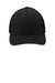 Port Authority Hats C812 Mens Stretch Fit Hat Black Flat Front