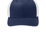 Port Authority Hats Mens Stretch Fit Hat - True Navy Blue/White