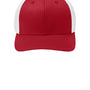 Port Authority Hats Mens Stretch Fit Hat - True Red/White