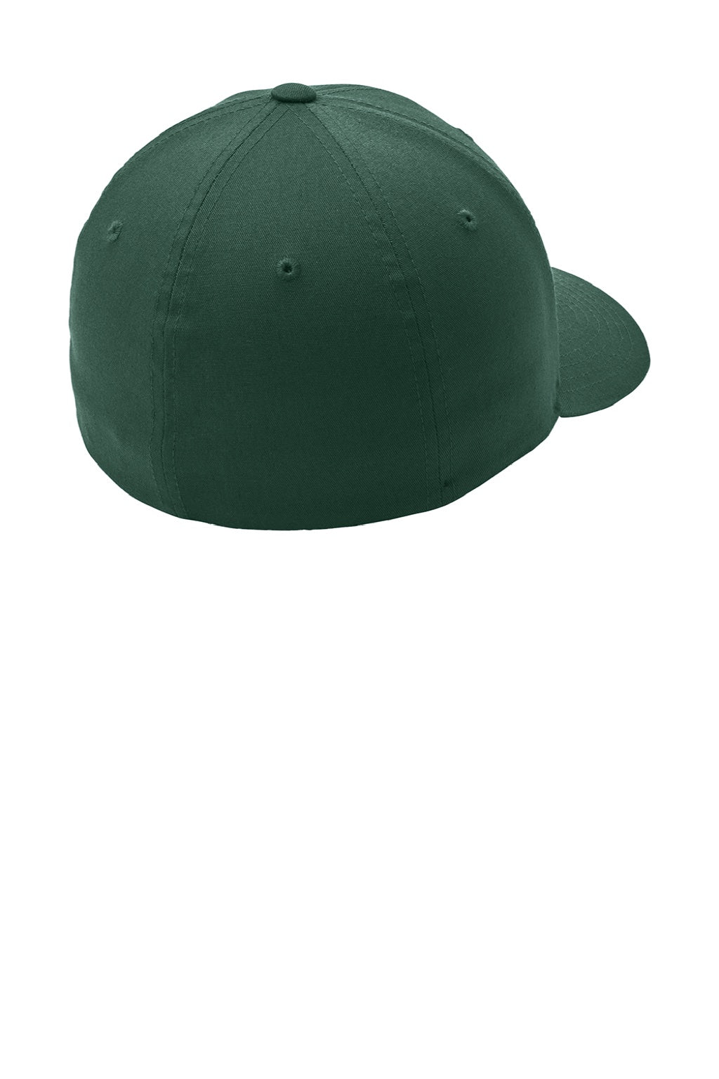 Port Authority Hats C813 Mens Stretch Fit Hat Forest Green Flat Back