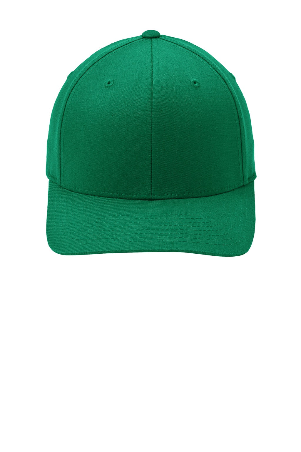 Port Authority Hats C813 Mens Stretch Fit Hat Kelly Green Flat Front