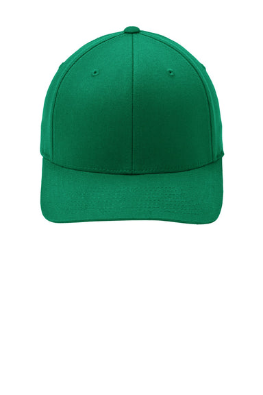 Port Authority Hats C813 Mens Stretch Fit Hat Kelly Green Flat Front