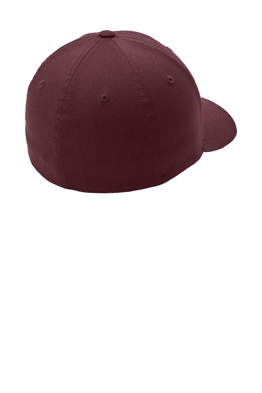 Port Authority Hats C813 Mens Stretch Fit Hat Maroon Flat Back