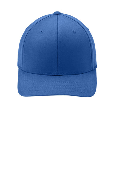Port Authority Hats C813 Mens Stretch Fit Hat True Royal Blue Flat Front