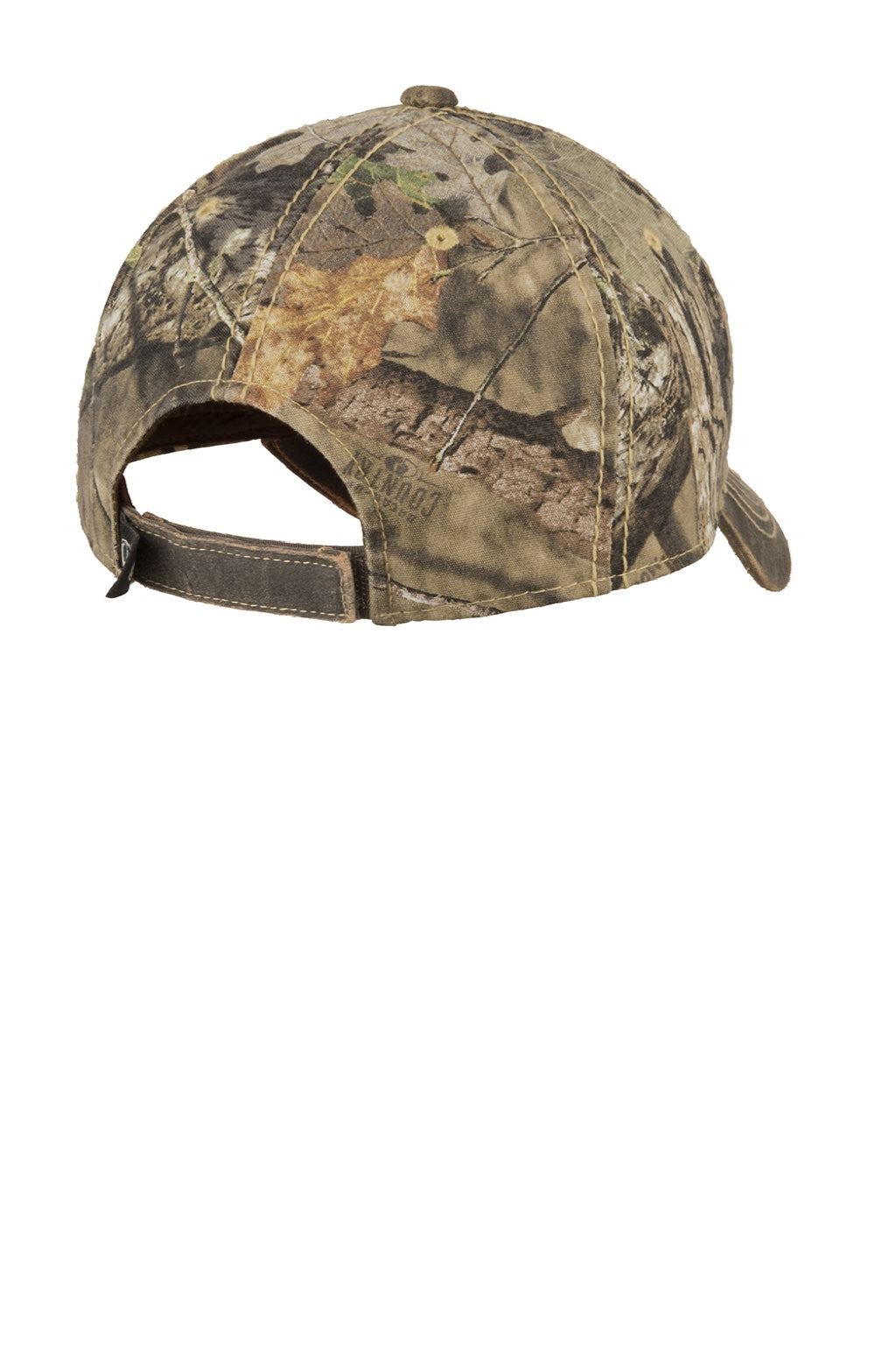 Port Authority Hats C819 Mens Pigment Print Camouflage Adjustable Hat Mossy Oak Break Up Country Flat Back