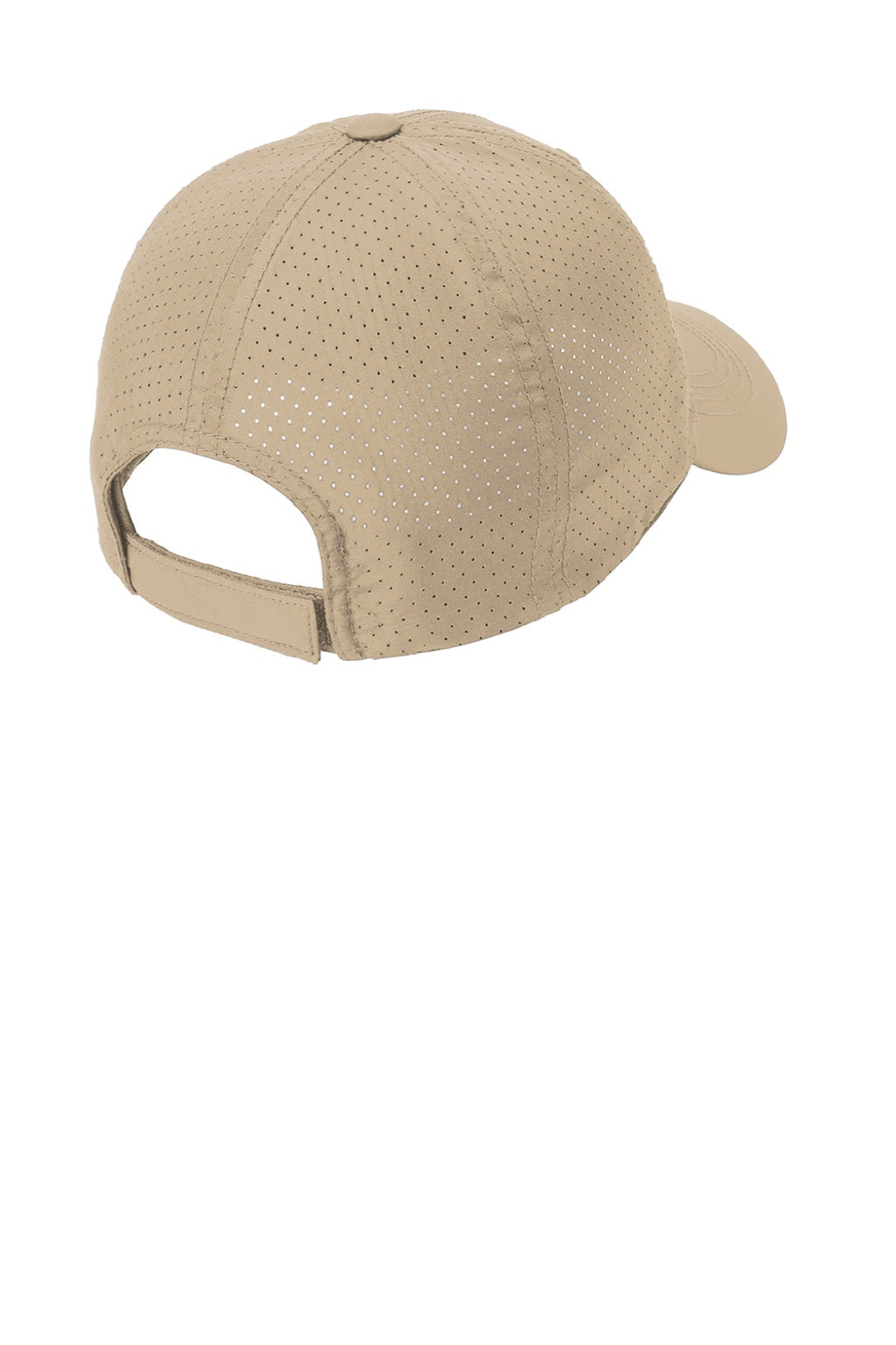 Port Authority Hats C821 Mens Moisture Wicking Adjustable Hat Stone Flat Back