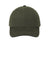 Port Authority Hats C830 Mens Adjustable Hat Olive Green/Black Flat Front
