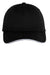 Port Authority Hats C832 Mens Adjustable Hat Black Flat Front