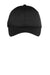 Port Authority Hats C833 Mens Adjustable Hat Black Flat Front