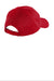 Port Authority Hats C833 Mens Adjustable Hat Red Flat Back