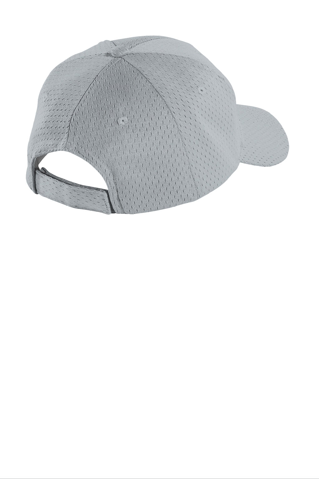 Port Authority Hats C833 Mens Adjustable Hat Silver Grey Flat Back