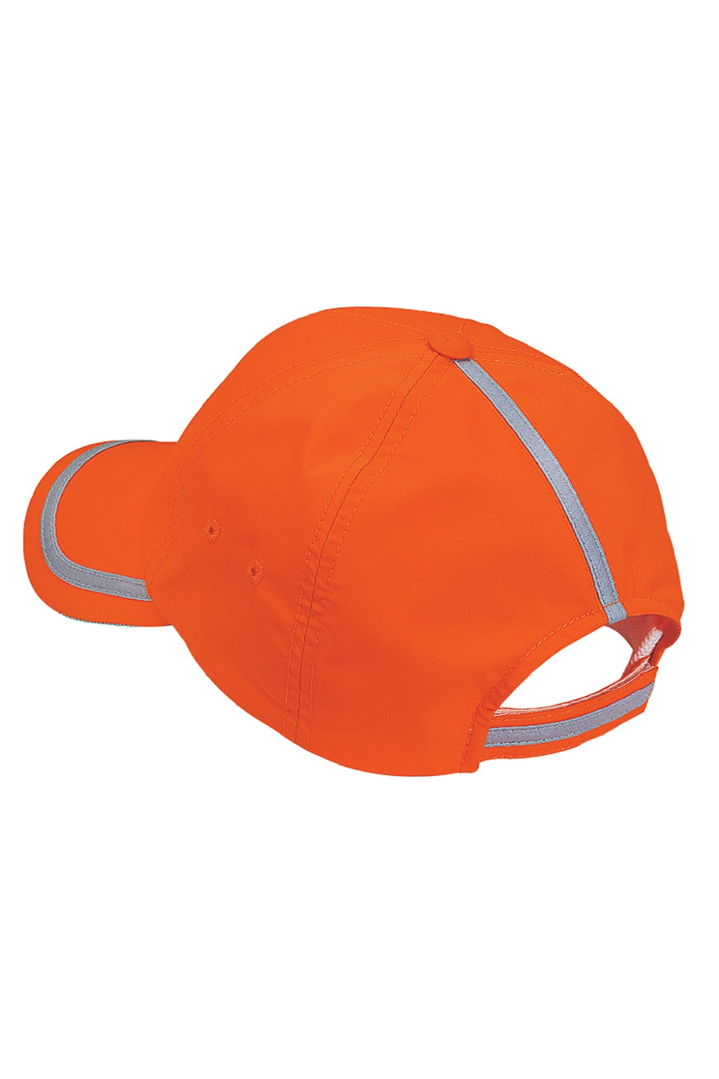 Port Authority Hats C836 Mens Enhanced Visibility Adjustable Hat Safety Orange Flat Back