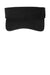 Port Authority Hats C840 Mens Fashion Adjustable Visor Black Flat Front