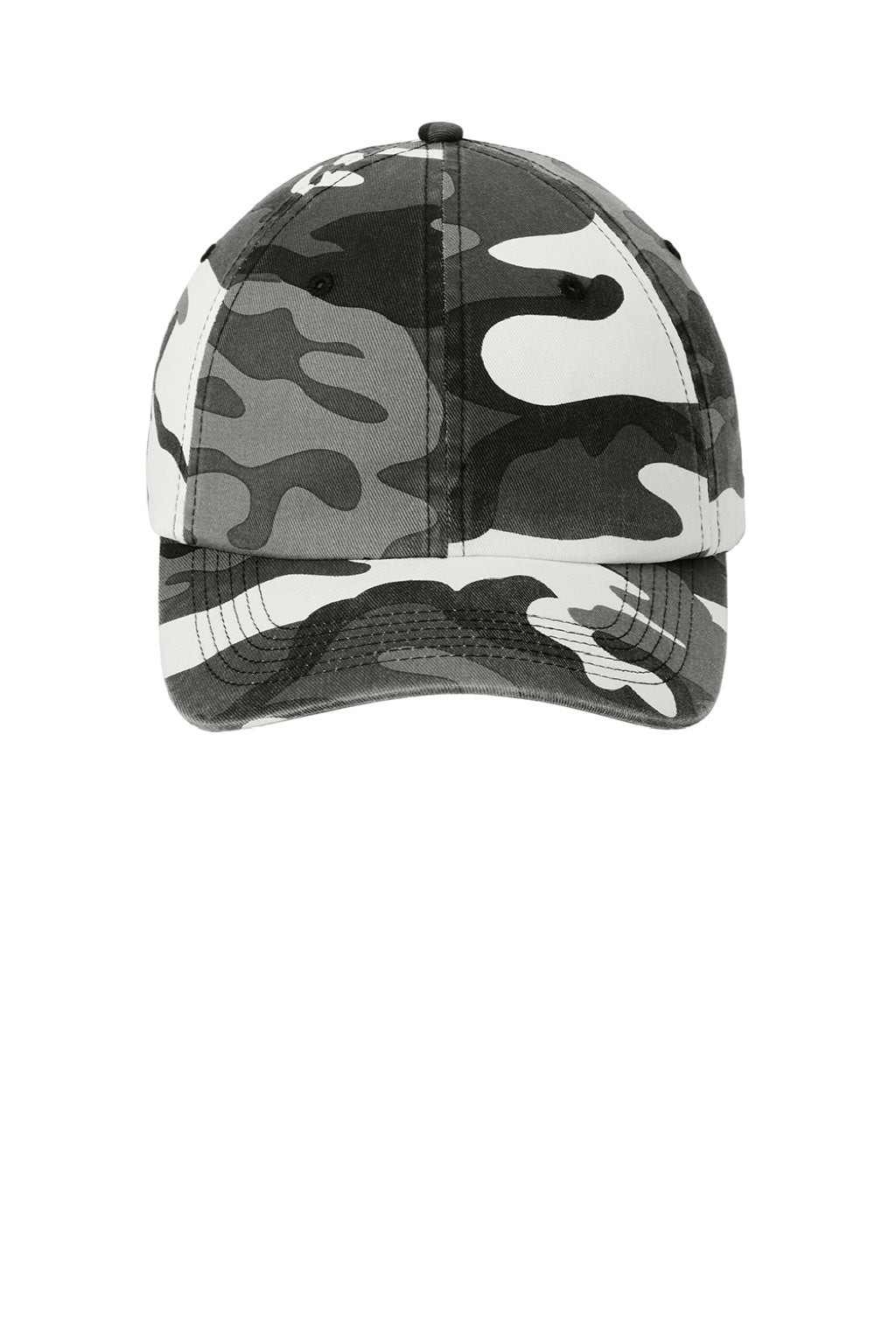 Port Authority Hats C851 Mens Camouflage Hat Winter Camo Flat Front