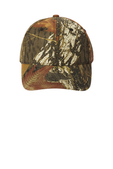 Port Authority Hats C855 Mens Pro Camouflage Adjustable Hat Mossy Oak New Break Up Flat Front