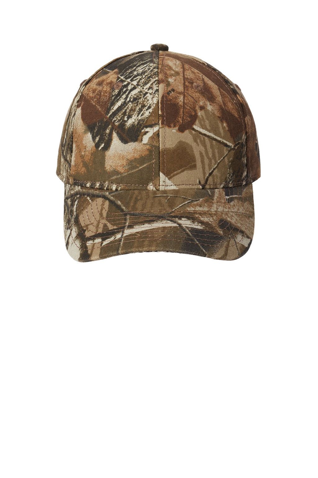 Port Authority Hats C855 Mens Pro Camouflage Adjustable Hat Realtree Hardwoods Flat Front