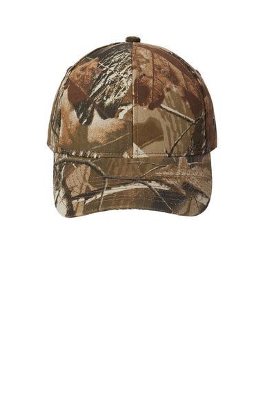 Port Authority Hats C855 Mens Pro Camouflage Adjustable Hat Realtree Hardwoods Flat Front