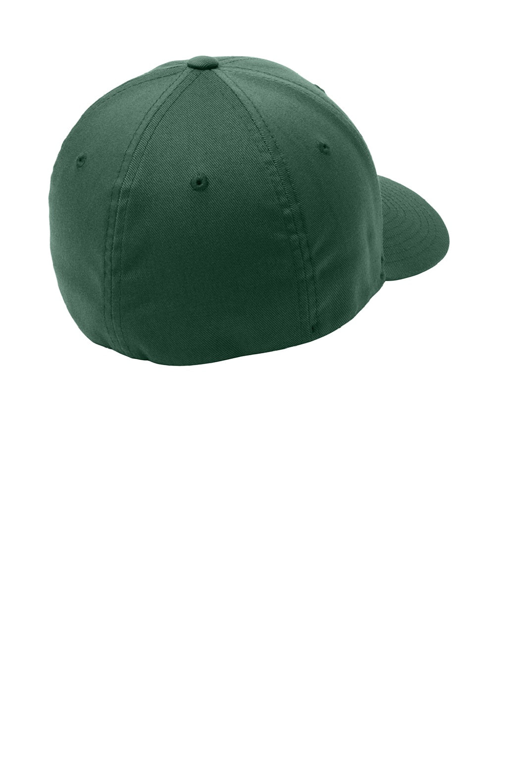 Port Authority Hats C865 Mens Stretch Fit Hat Forest Green Flat Back