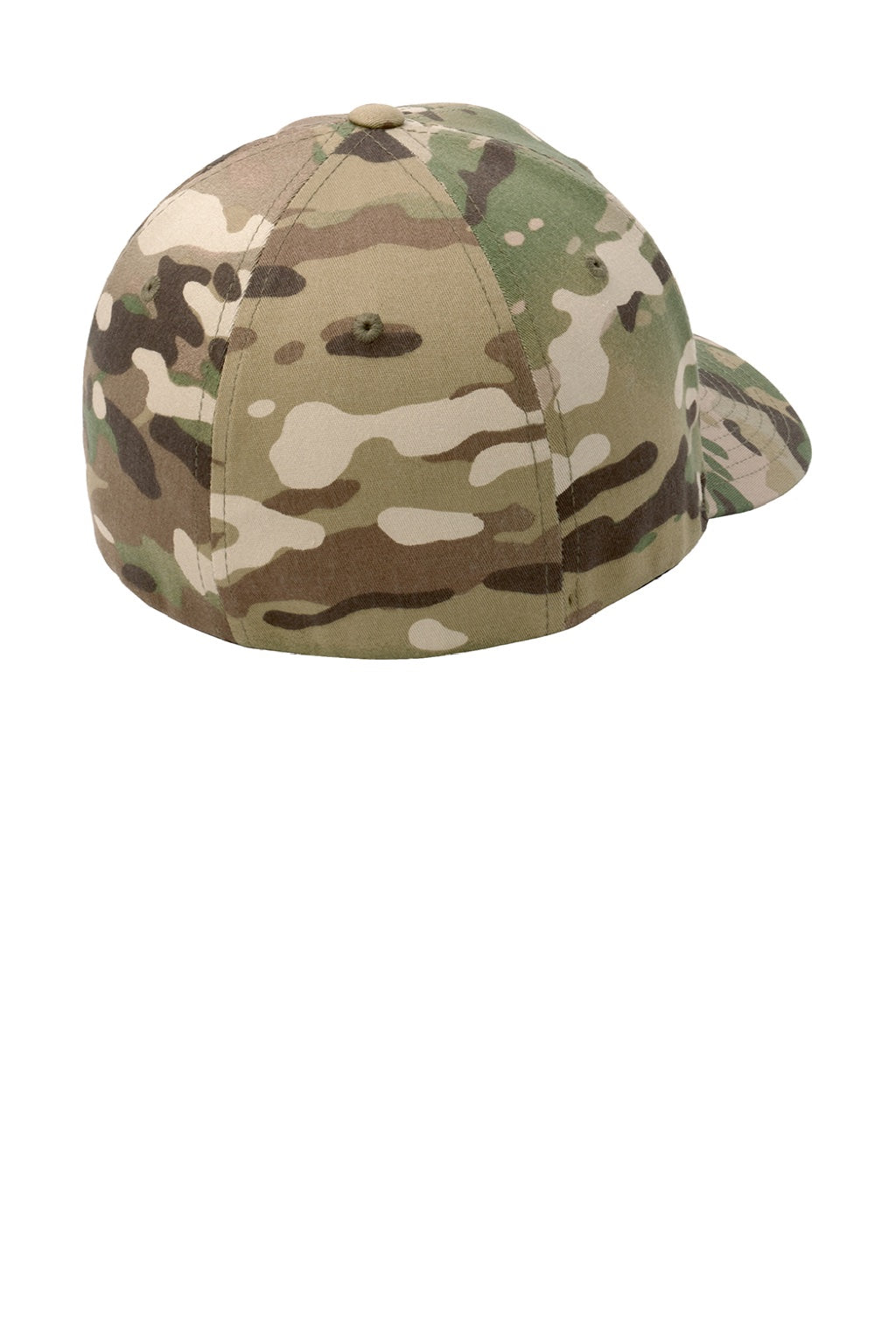 Port Authority Hats C865 Mens Stretch Fit Hat Multicam Flat Back