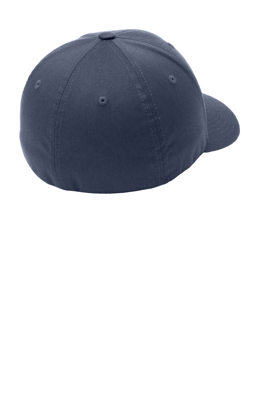 Port Authority Hats C865 Mens Stretch Fit Hat Navy Blue Flat Back