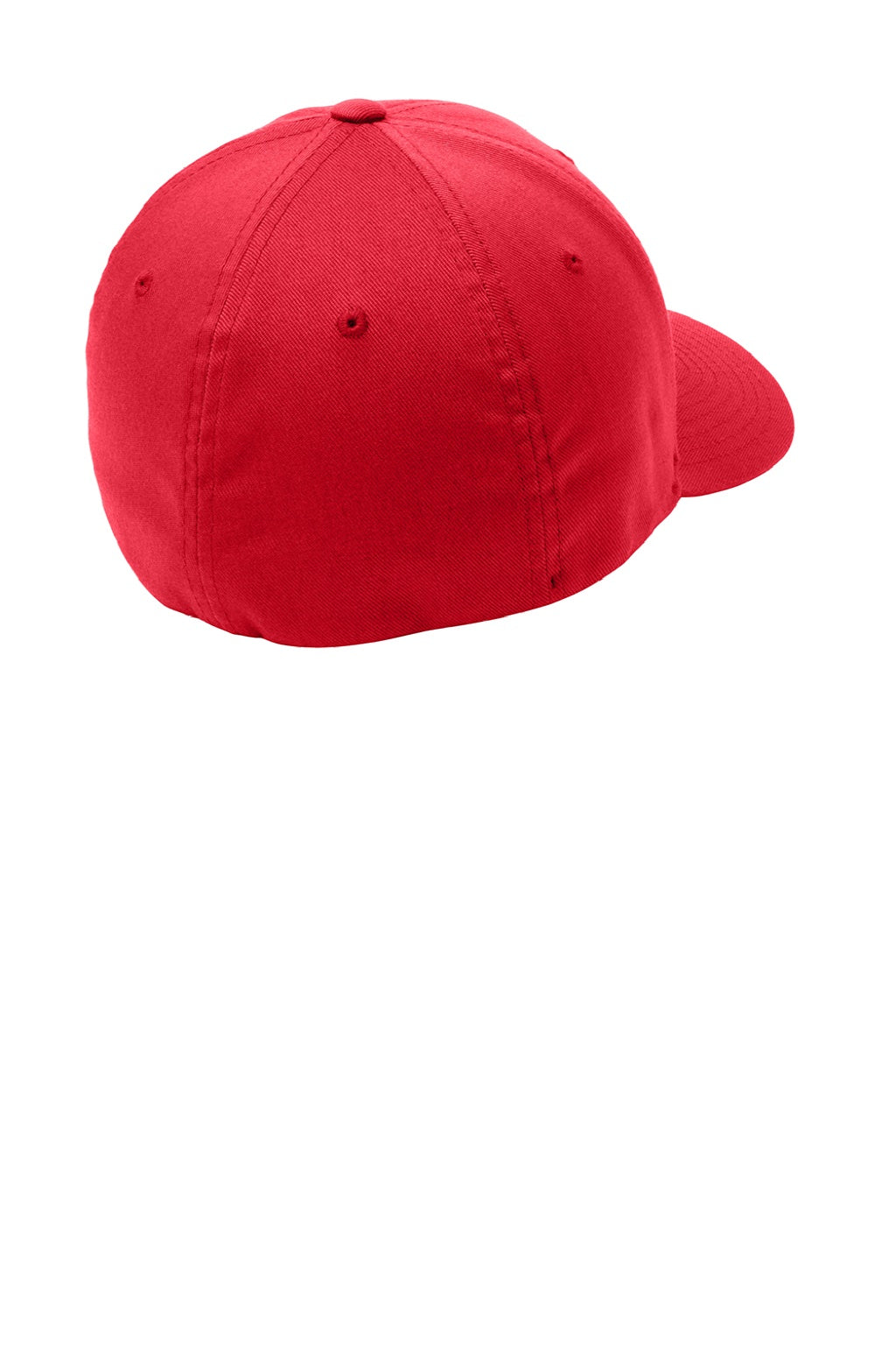 Port Authority Hats C865 Mens Stretch Fit Hat Red Flat Back