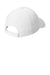Port Authority Hats C868 Mens Moisture Wicking Adjustable Hat White Flat Back