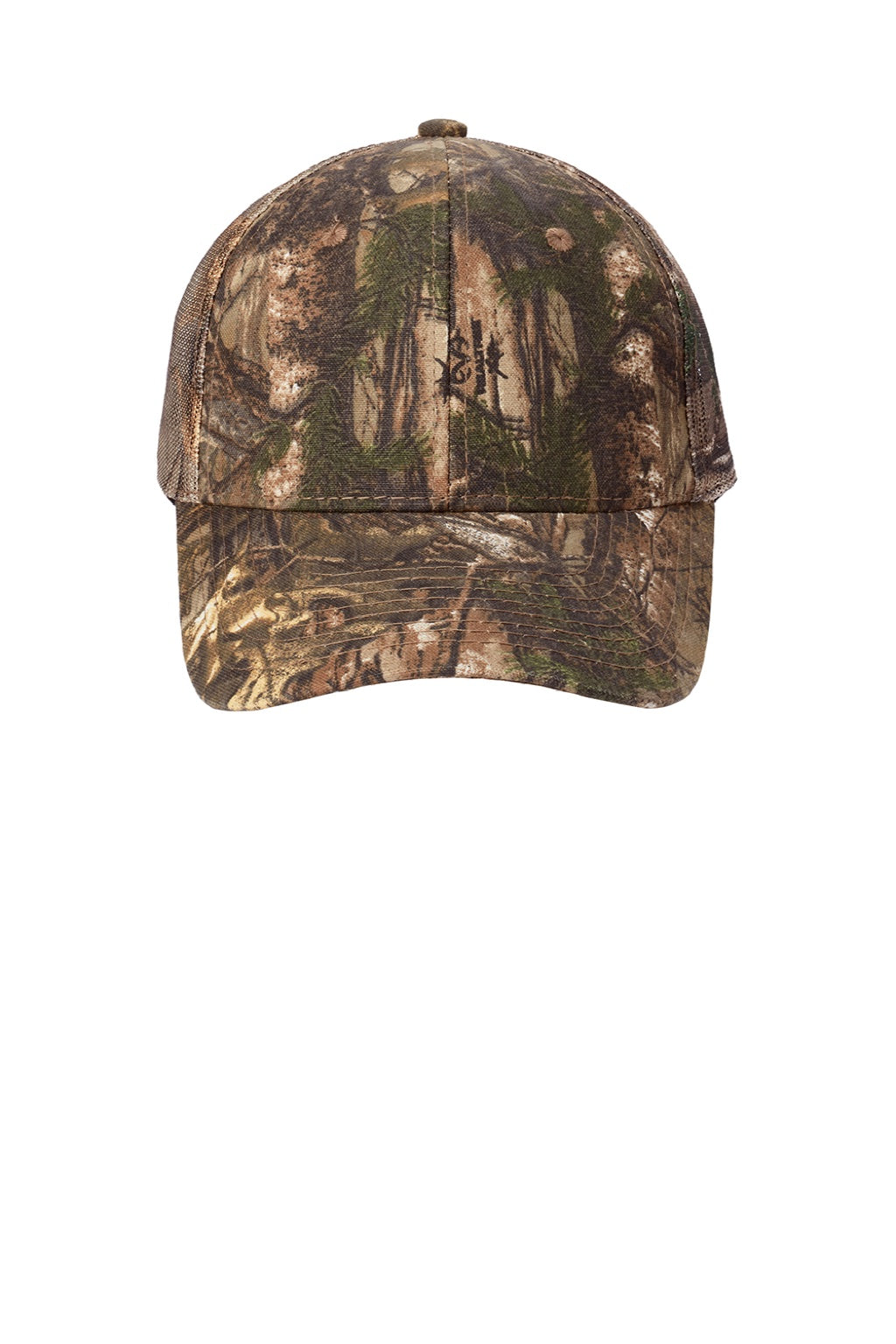Port Authority Hats C869 Mens Pro Camouflage Mesh Back Adjustable Hat Realtree Edge Camo Flat Front