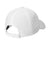 Port Authority Hats C874 Mens Moisture Wicking Adjustable Hat White Flat Back