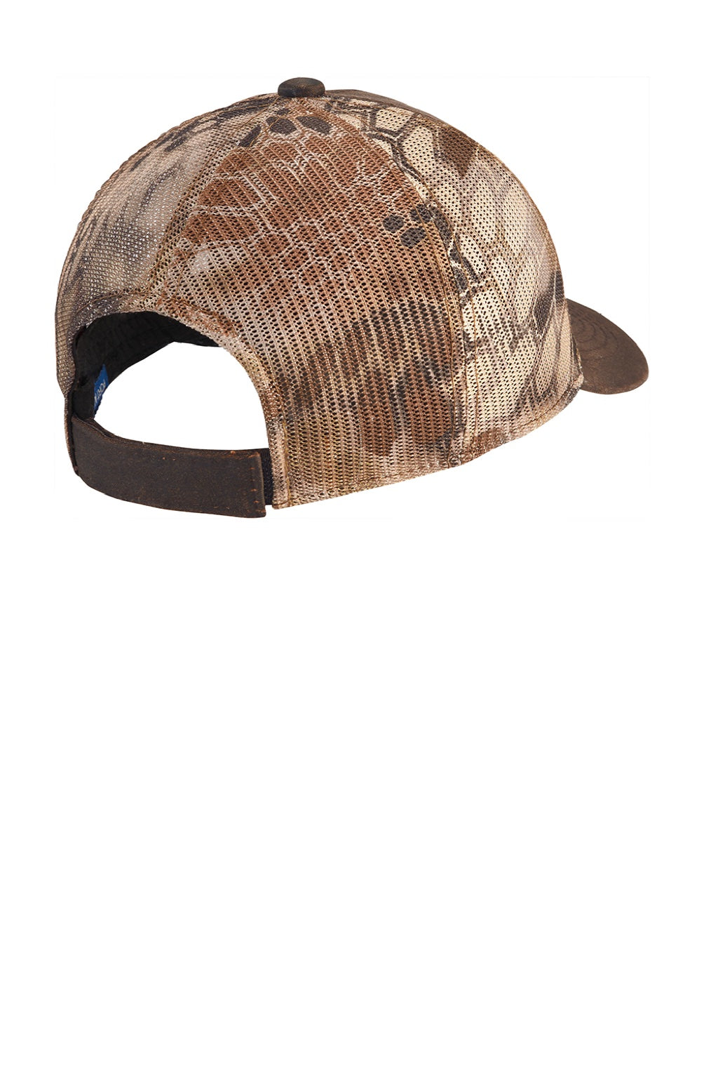 Port Authority Hats C891 Mens Pigment Print Camouflage Mesh Back Adjustable Hat Kryptek Highlander/Brown Flat Back
