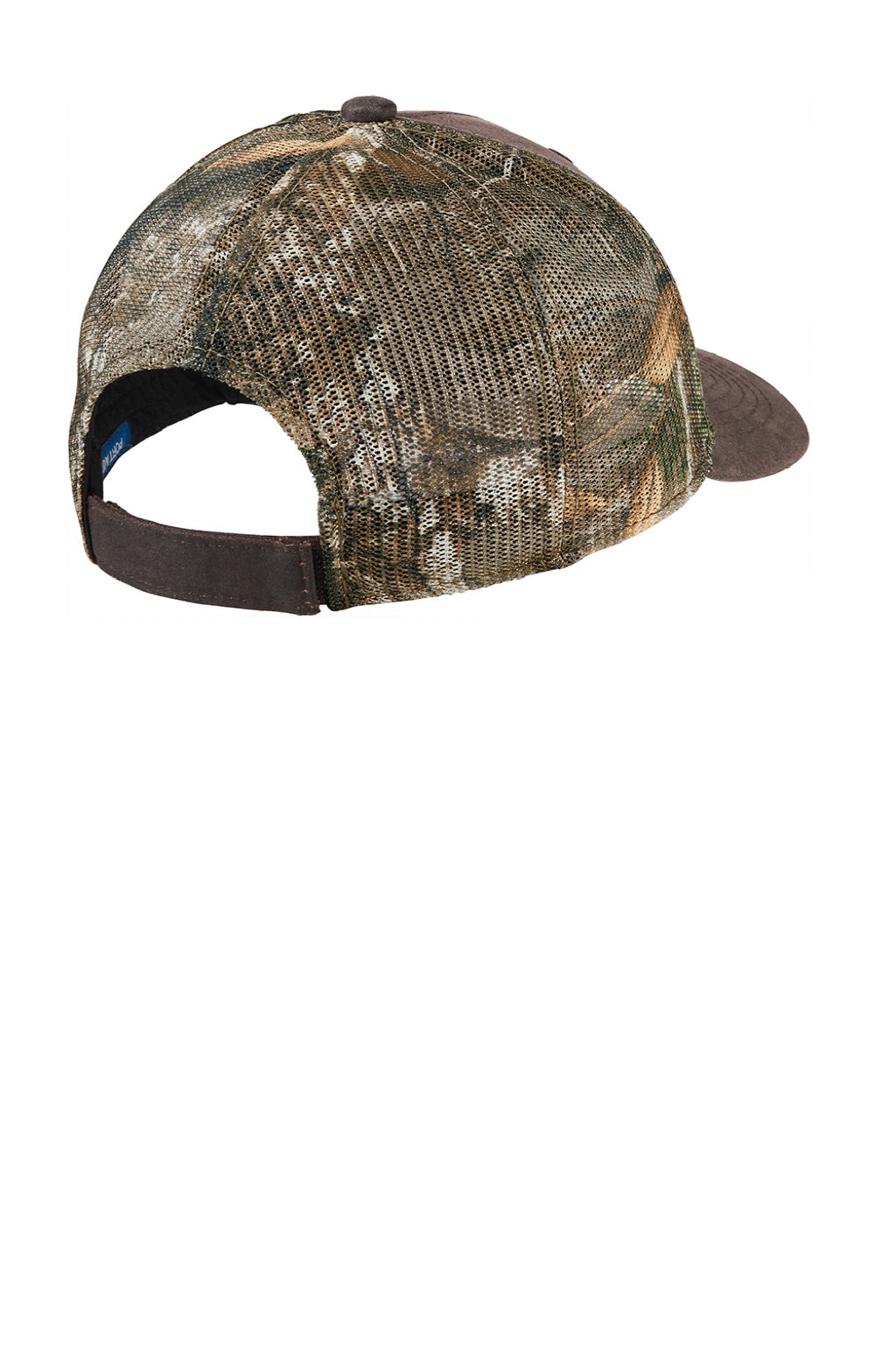 Port Authority Hats C891 Mens Pigment Print Camouflage Mesh Back Adjustable Hat Realtree Edge Camo/Brown Flat Back
