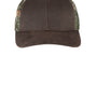 Port Authority Hats Mens Pigment Print Camouflage Mesh Back Adjustable Hat - Realtree Edge Camo/Brown