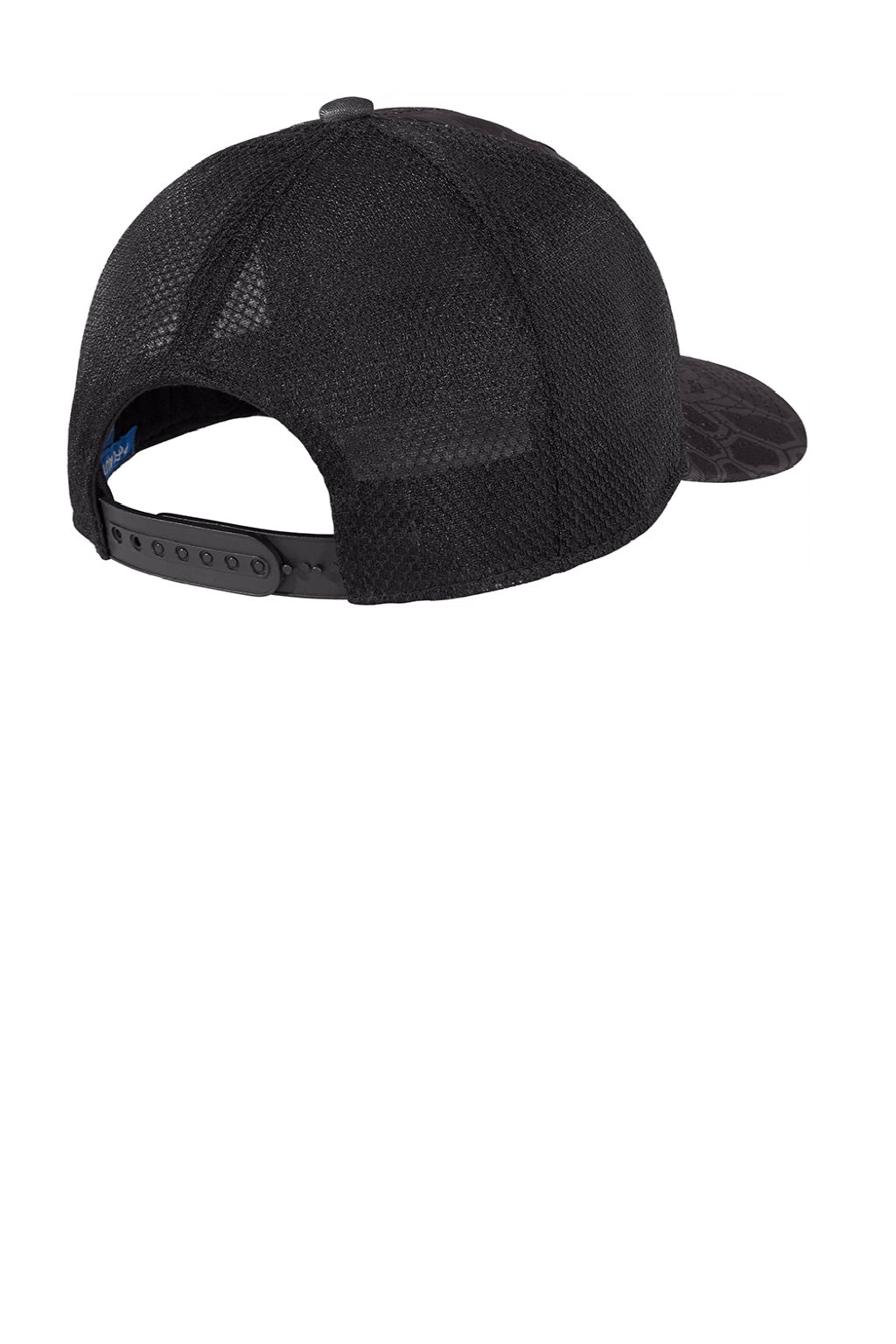 Port Authority Hats C892 Mens Performance Moisture Wicking Camouflage Mesh Back Snapback Hat Kryptek Typhoon/Black Flat Back