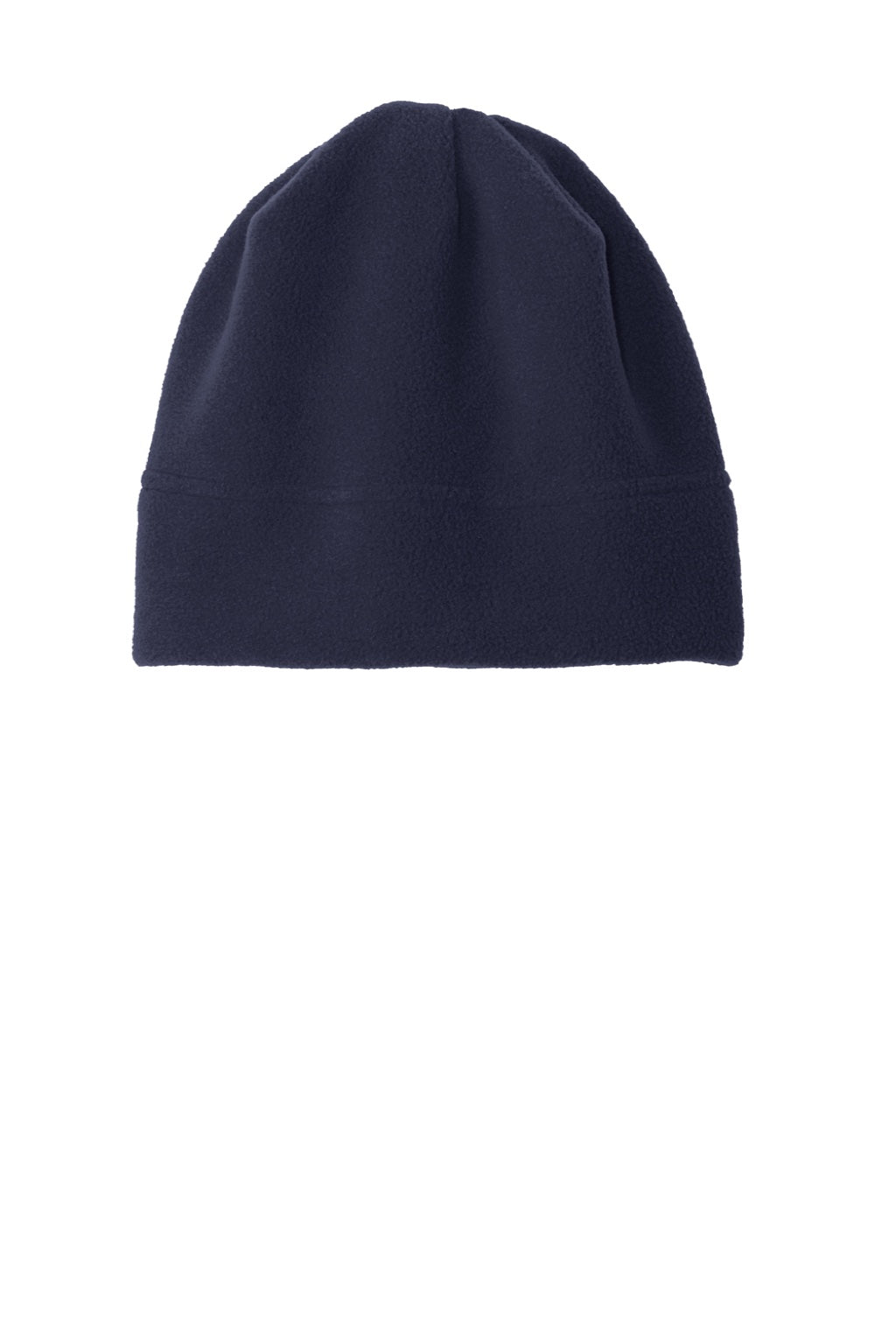 Port Authority Hats C900 Unisex R-Tek Pill Resistant Stretch Fleece Beanie Navy Blue Flat Front