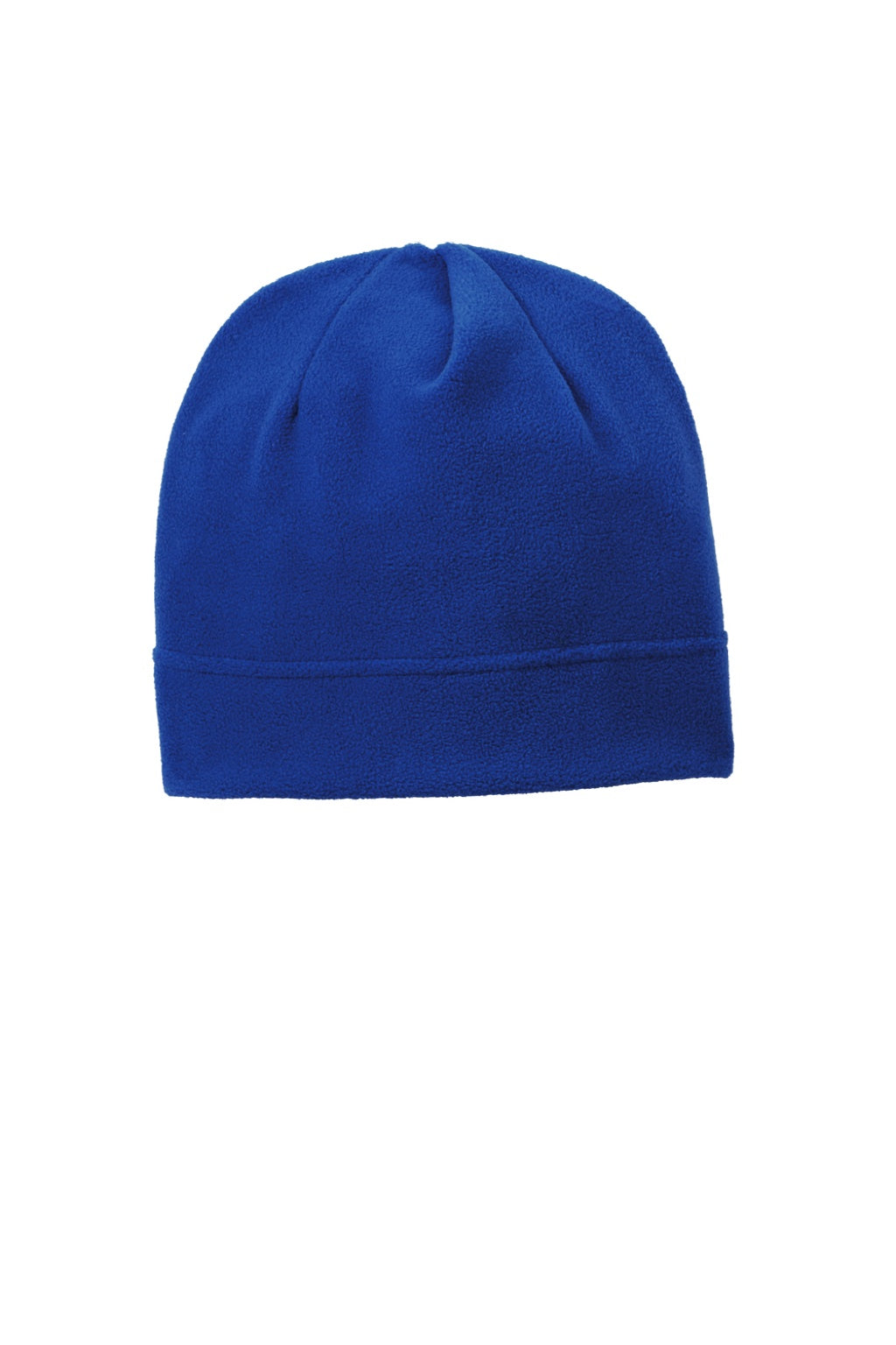Port Authority Hats C900 Unisex R-Tek Pill Resistant Stretch Fleece Beanie Royal Blue Flat Front