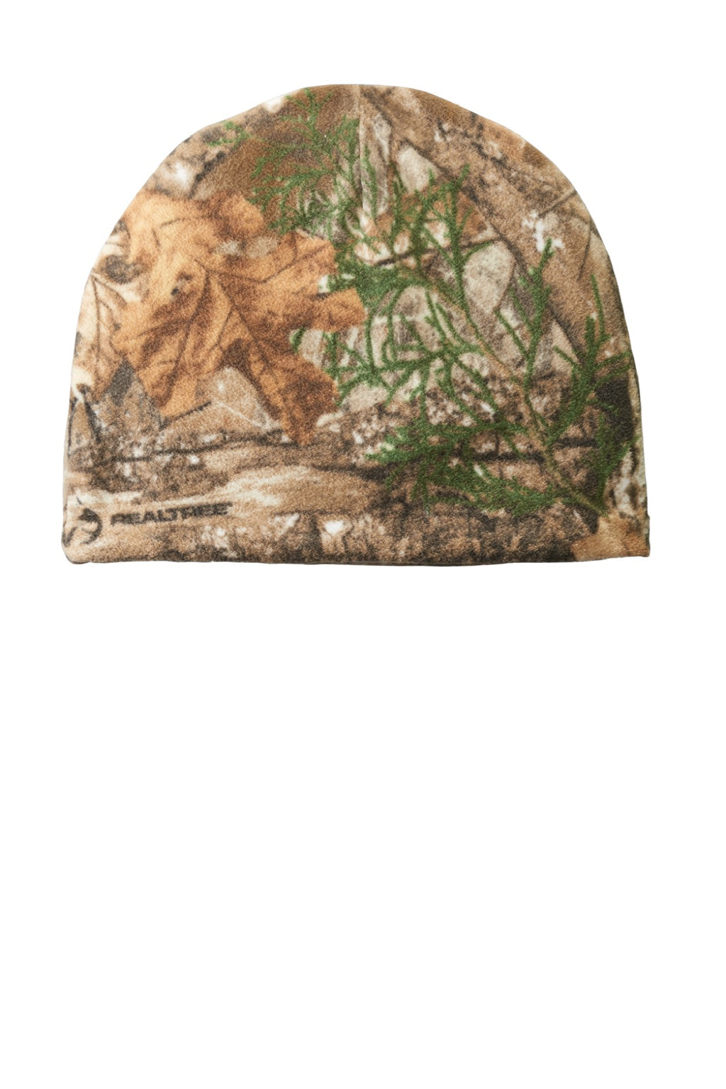 Port Authority Hats C901 Unisex Pill Resistant Fleece Beanie Realtree Edge Camo Flat Front