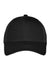 Port Authority Hats C911 Mens Adjustable Mesh Back Adjustable Hat Black Flat Front