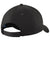 Port Authority Hats C913 Mens Moisture Wicking Adjustable Hat Black Flat Back