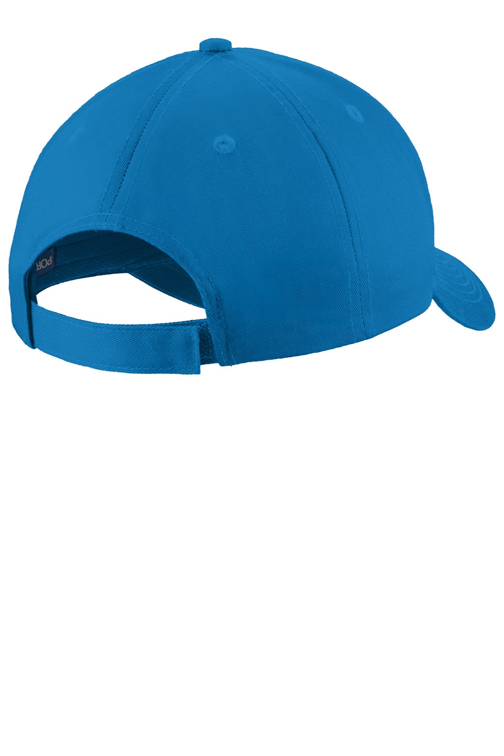 Port Authority Hats C913 Mens Moisture Wicking Adjustable Hat Brilliant Blue Flat Back