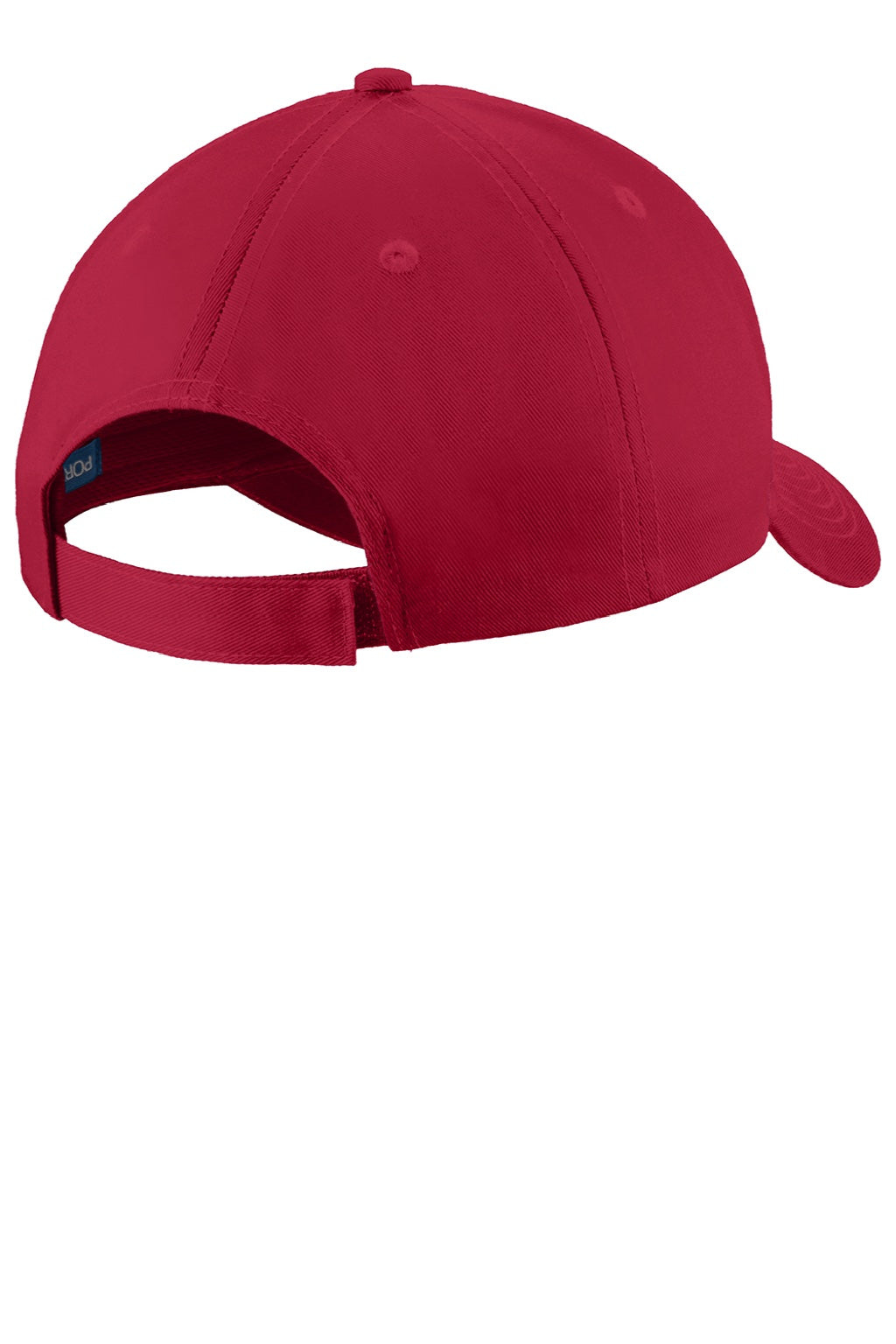Port Authority Hats C913 Mens Moisture Wicking Adjustable Hat Red Flat Back