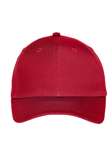 Port Authority Hats C913 Mens Moisture Wicking Adjustable Hat Red Flat Front