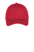 Port & Company Hats C914 Mens Twill Adjustable Hat Red Flat Front