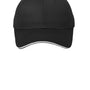 Port & Company Hats Mens Sandwich Bill Adjustable Hat - Black/White
