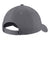 Port & Company Hats C919 Mens Sandwich Bill Adjustable Hat Charcoal Grey/White Flat Back