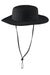 Port Authority Hats C920 Mens Moisture Wicking Wide Brim Hat Black Flat Front