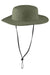 Port Authority Hats C920 Mens Moisture Wicking Wide Brim Hat Olive Leaf Green Flat Front